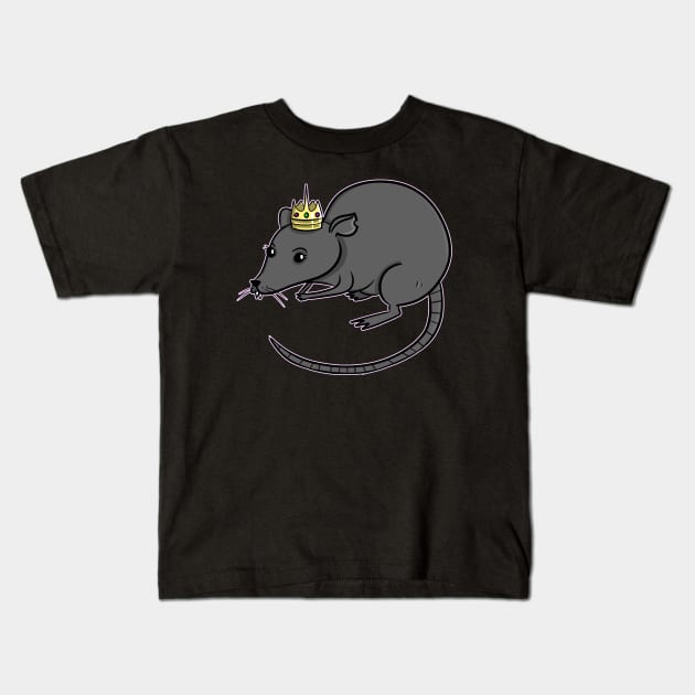 RAT QUEEN Kids T-Shirt by roxiqt